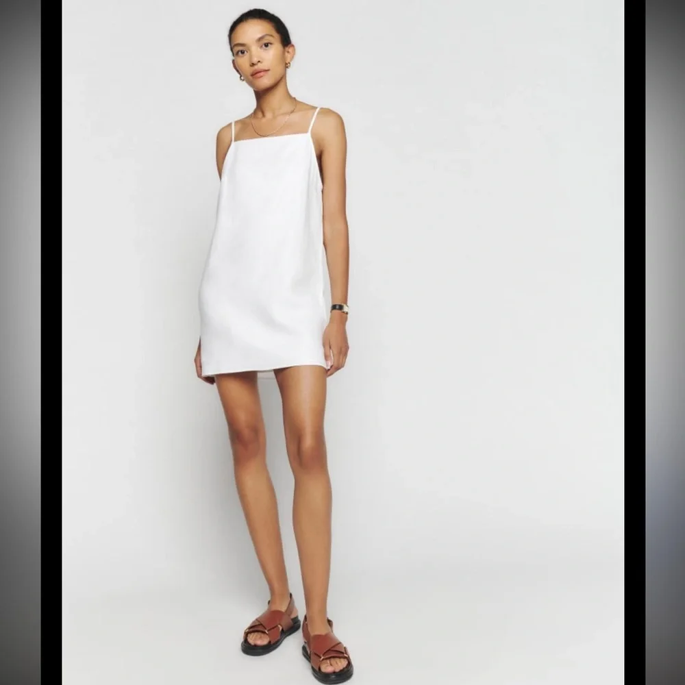 Reformation Light Blue Mini Slip Dress - Picture 4 of 10